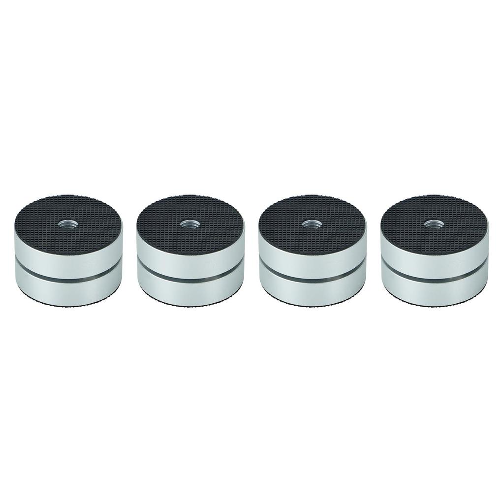 Pailvens Speaker Insulators Speaker Stands with Steel Metal Spike Audio Sound Quality Vibration Silver (4 pieces), Balls, Stands, Improvement,