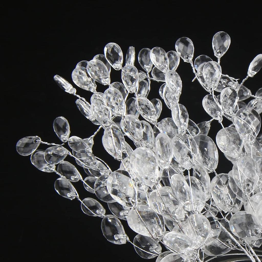 5/10Pcs 15cm Acrylic Bead Drop Stems Flower Bouquet Crystal Bud Branches Flower for Wedding Home Decoration Floral Decor Craft