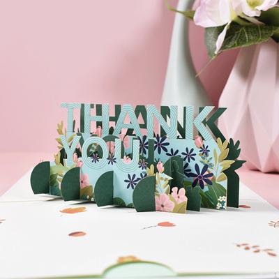 3D Teşekkür Kartı Şükran Günü Yaratıcı Babalar Günü Popup Üç Boyutlu Tebrik
