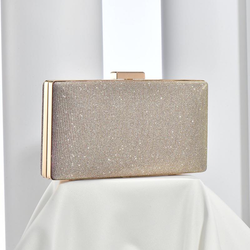 Minimalistická třpytivá klipsová crossbody psaníčko na večírky a svatby