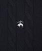 Brooks Brothers Cable Zip-Up Sweater (Dark Navy) (Bbwcmbf406)