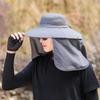 Neck Protection Men Sun Hat Big Brim Fisherman Hat Casual Women Visor Cap  Hiking