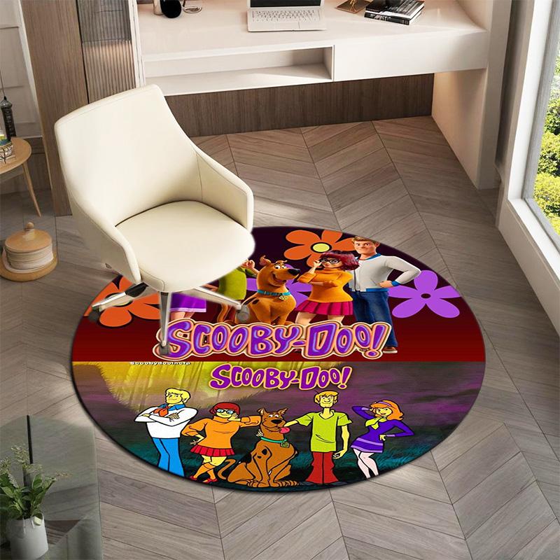 Halloween supernatural comedy adventure movie Scooby-Doo Round Carpet Soft Home Decoration Corridor Table and Chair Anti slip Outdoor Floor Mat rug 2