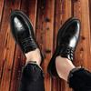 2024 Brand Newly Men's Quality Patent Leather Shoes Men Wedding Shoes Size 38-45 Black White Soft Man Dress Leather Casual Shoes
