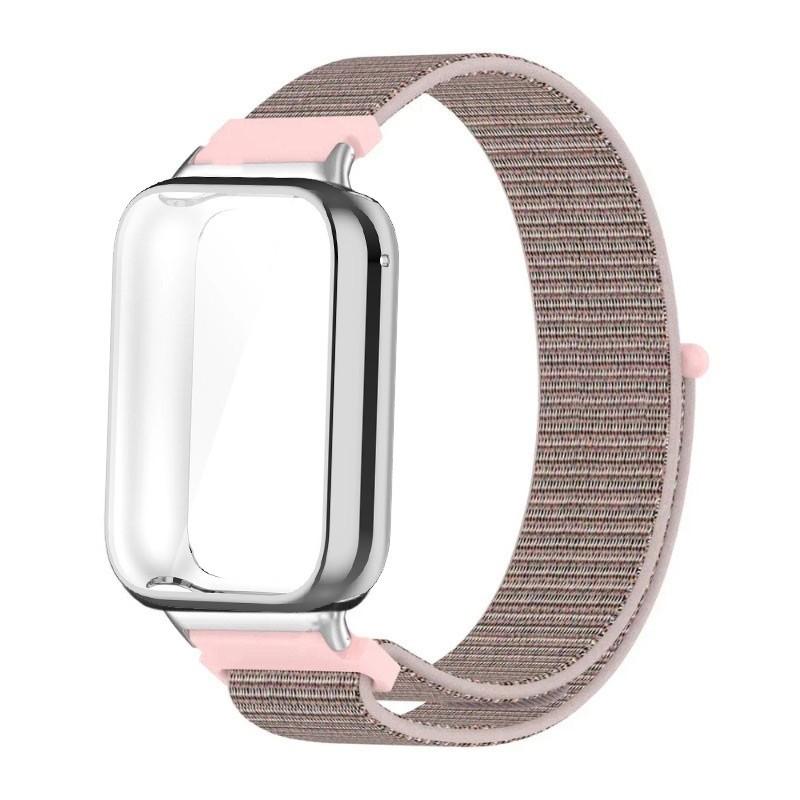 Nylon Loop Strap TPU Case for Xiaomi Smart Band 9 Pro/8 Pro Bracelet Replacement Sports Strap for Mi Band 9 Pro/8 Pro