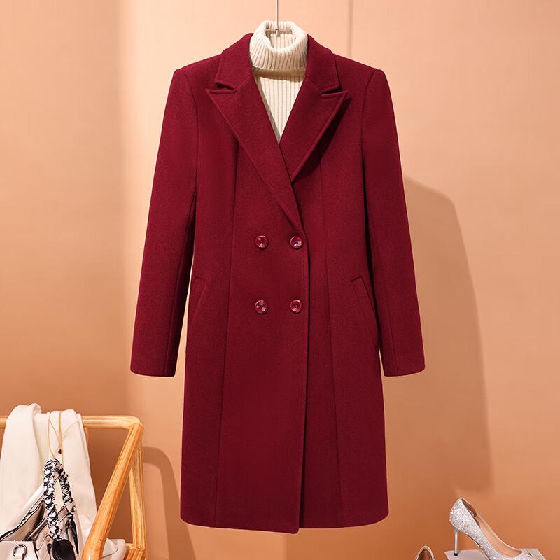Women's Mid-Length Wool Blend Coat