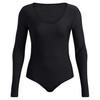 Womens/Ladies Vanish Scoop Neck Long-Sleeved Bodysuit