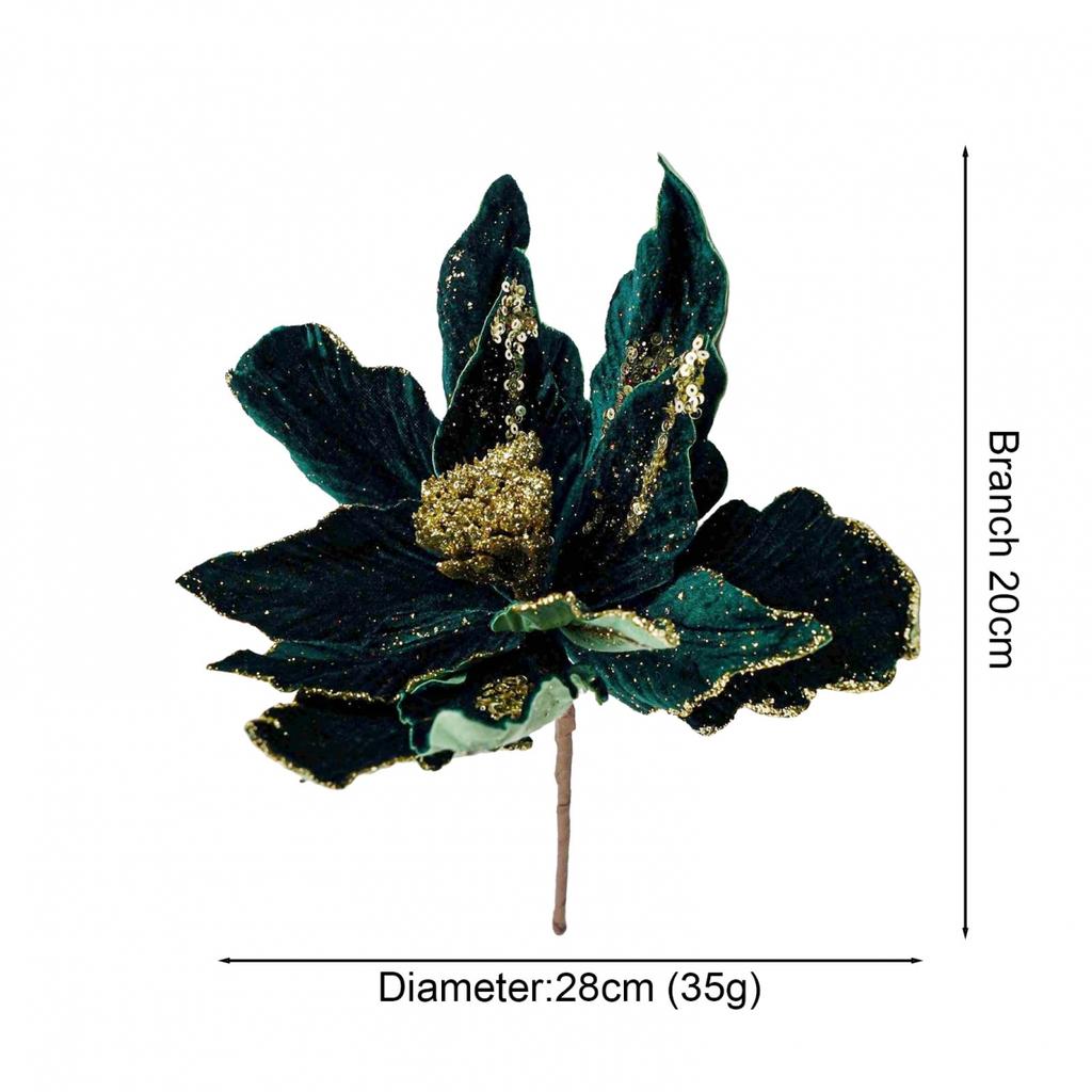 Artificial Christmas Cloth Flowers with Vibrant Colors for Any Space