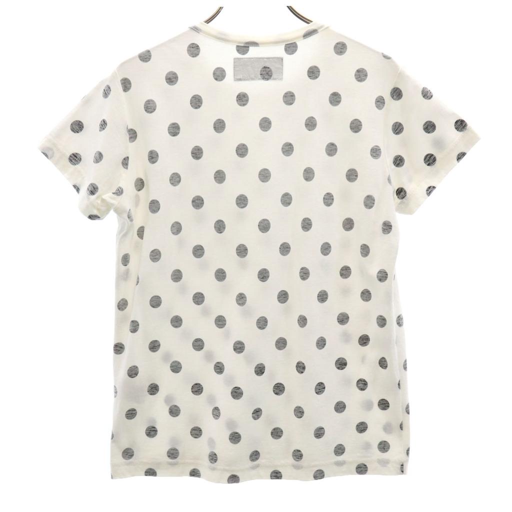 Y's made in Japan Reverse Print Dot Pattern Short sleeve T-shirt Women Used