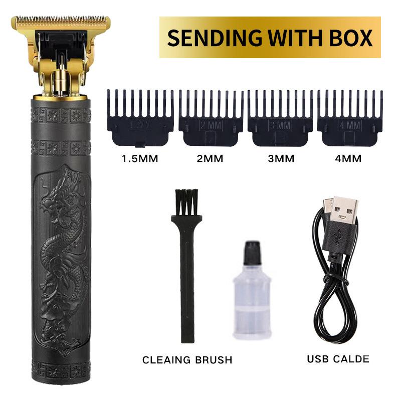 New Hair Clipper Washing Carving T9 Hair Clipper Oil Head Electric Hair Clipper Shaving Electric Hair Clipper Light Head Digital Display Household