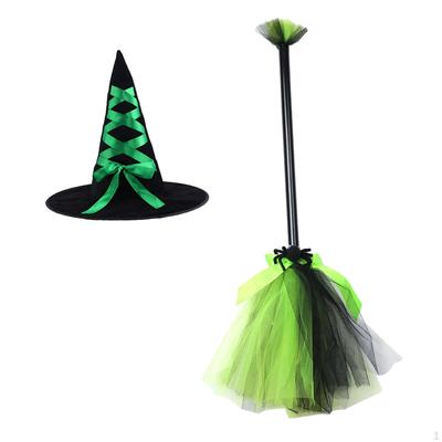 Halloween Broom Hat Pointed Children Kids Decor Nbesen Broomstick for Masquerade