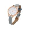 Fieldwork Women's Analog Watch with Leather Strap, Simple Color-Coordinated Loop, Blue, GY082-4