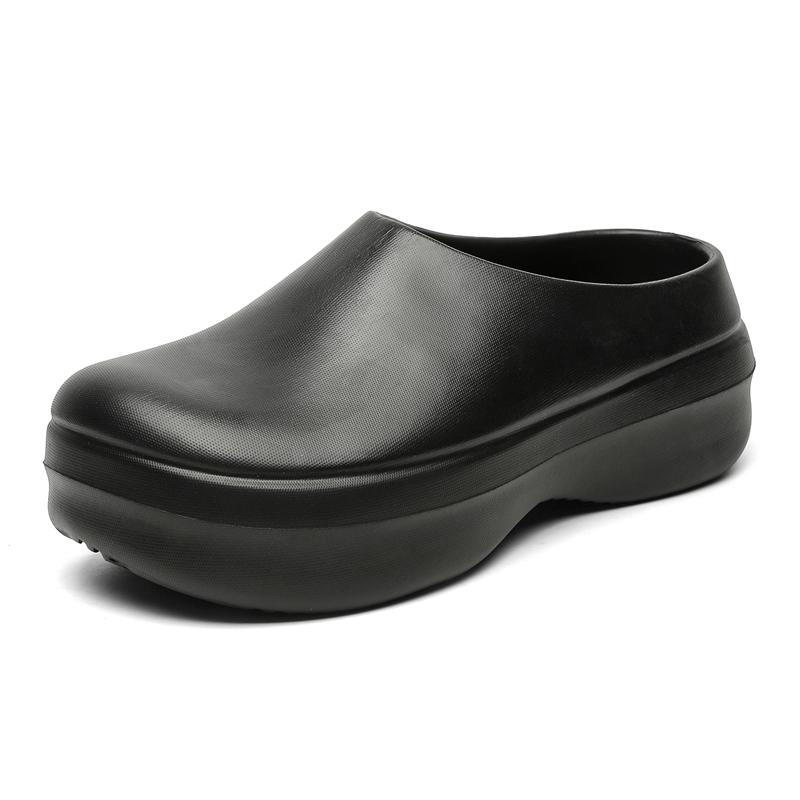 

Мужские повседневные тапочки, летние, новые, с мягкой подошвой, водонепроницаемые, нескользящие, маслостойкие, поварские туфли, рабочая обувь для гостиниц, садовая обувь с толстой подошвой 42-43