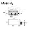 Wilkinson Tremolo Bridge Unit with Stainless Steel Saddles and Full Steel Block for Strat Chrome WVP-SB 10.8mm Two-Piece Imported/Japanese Guitars,