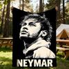 1 Stück Fußballstar Neymar Outdoor-Decke Leichtes Flanell, Weich & Warm, Ganzjahresnutzung für Sofa, Outdoor, Camping, Wohnzimmer, Büro080