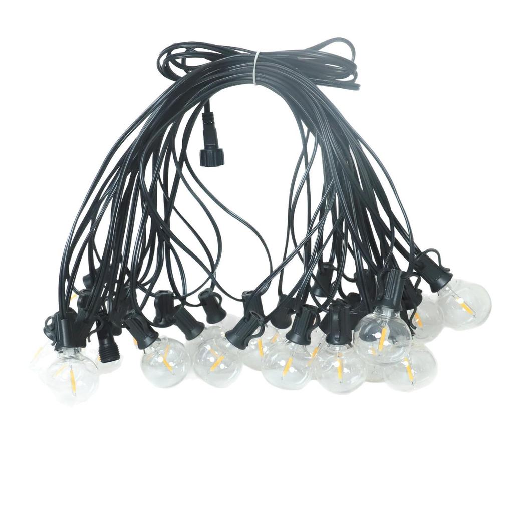 G40 Solar Garden String Lights - Outdoor Waterproof Bulbs for Camping and Christmas Decorations