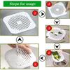 Durable Silicone Square Shower Drain Cover Prevents Sink Clogging, Shower Drain Strainer, Adsorption Sink Strainer, Convenient