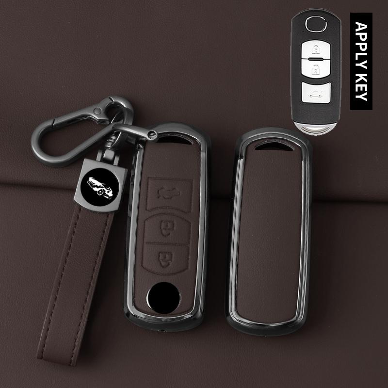 Interior Mouldings Car Zinc Alloy Key Cover Case Shell For Mazda 2 3 5 6 BL BM GJ Atenza Axela Demio CX-3 CX3 CX-5 CX5 CX7 CX-7