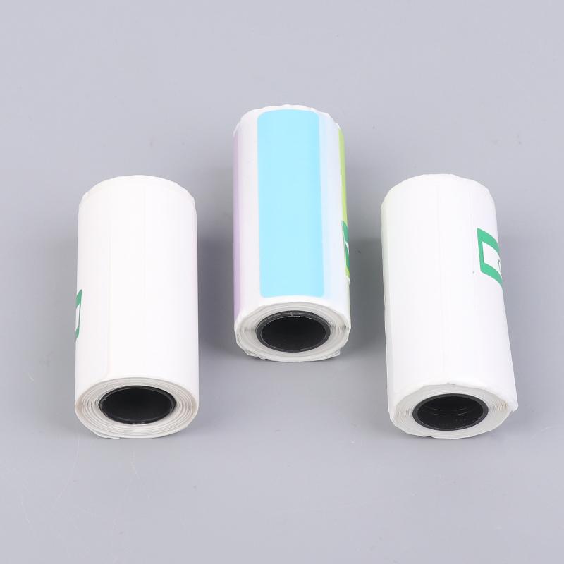 5Rolls Thermal Paper Self-adhesive 15MM 30MM Label Stickers for Pocket Mini Printers Compatible with Paperang P1 P6 A8 Series