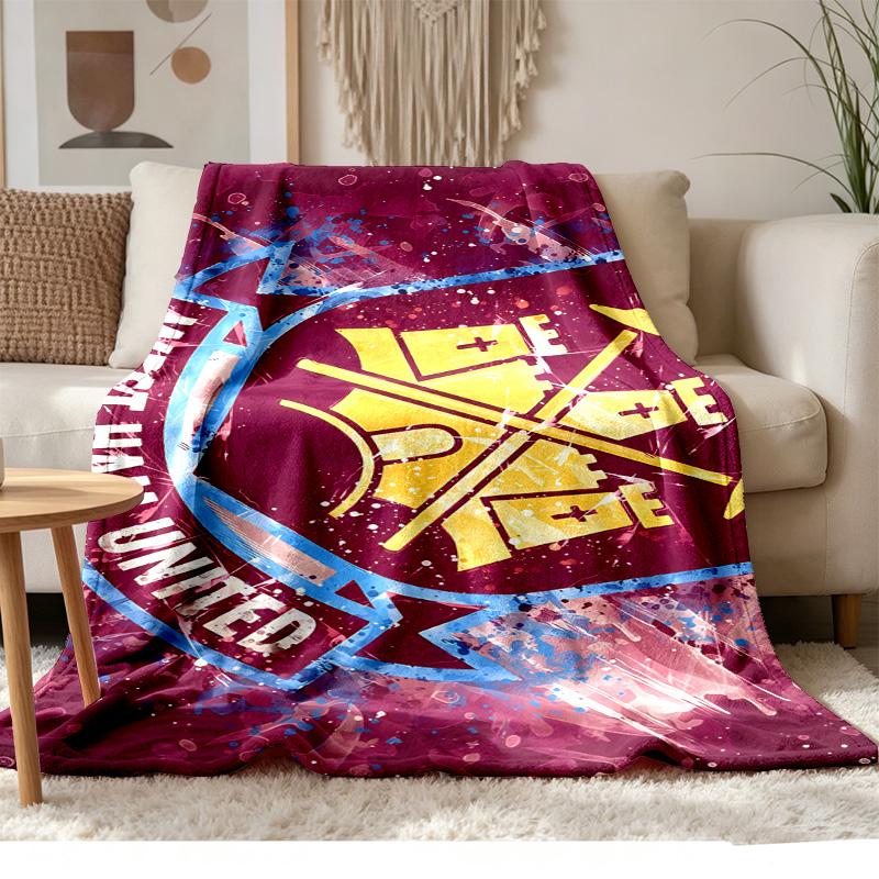 West Ham Morbida e confortevole flanella Adatta per divani salotti campeggio all'aperto viaggi e fa anche un ottimo regalo di anniversario