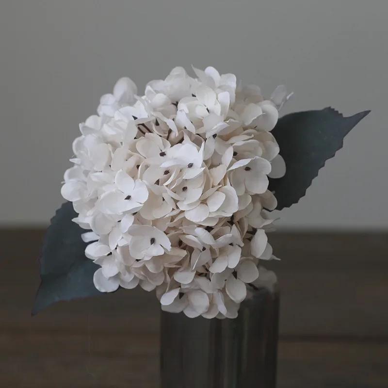 Artificial Hydrangea Silk Single Plastic Artificial Flower Shop Decoration Flower Arrangement Wedding Artificial Flower