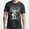 Da Vinci Drummer Vitruvian Man Cool Unisex T-Shirt,black Color Unisex T-Shirt