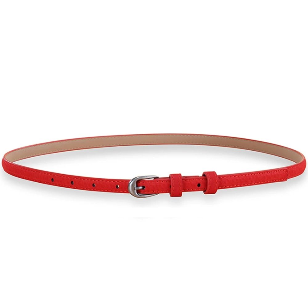 Casual Business Waist Belt Luxury Design Thin Waistband Trendy Suede Leather Belt  For Women