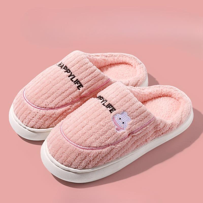 Nová bavlněná taška na pantofle a dámské bavlněné boty s tlustou protiskluzovou podrážkou pro vnitřní použití