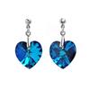 Bakri Heart Shape Earrings for Women Crystal