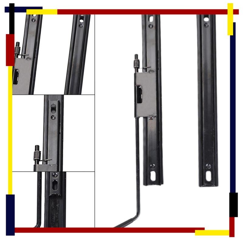 2Pcs Seat Slider Track Adjuster for Tractor Lawnmower RV Car Universal Seat Rail Mounting Bracket Kit