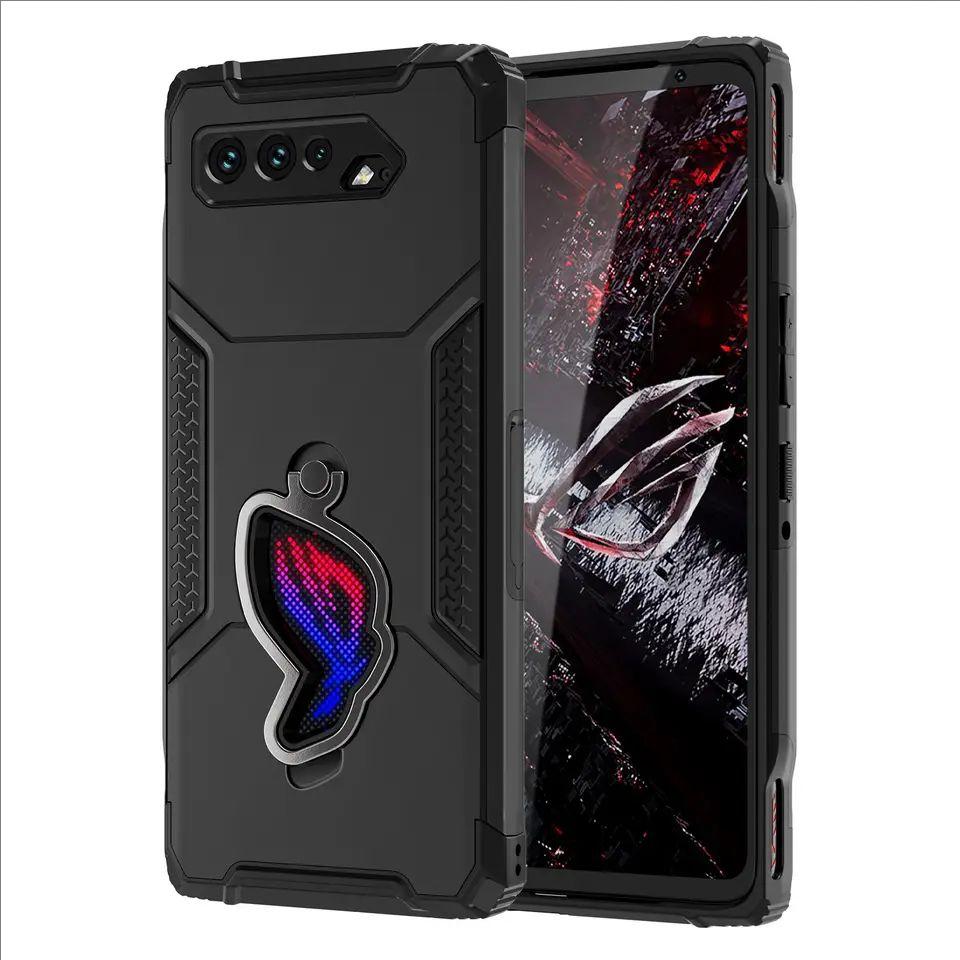 ROG Phone 5 Case Shockproof ASUS ROG 5/Pro/Ultimate Gaming Phone Cover Military Drop Protection Hard PC Back Soft TPU Bumper