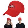 Korn Rockband Logo Baseballkappen Mode Herren Damen Hüte Verstellbare Kappe Streetwear Baseballmütze Kappe