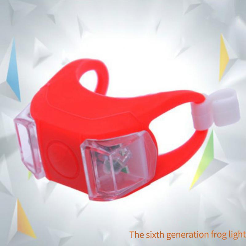

Bicycle Light 6 Generation Frog Light Ag10 Battery Silicone Light Led Bike Frog красный
