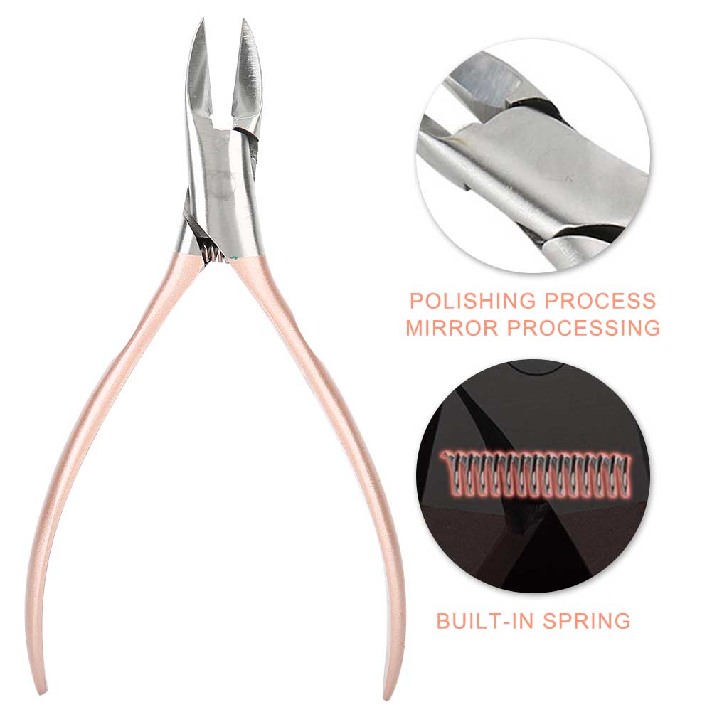 Professional Stainless Steel Nail Clipper Cutter Trimmer Ingrown Toenail Pedicure Manicure Tool Kit for ParonychiaRose