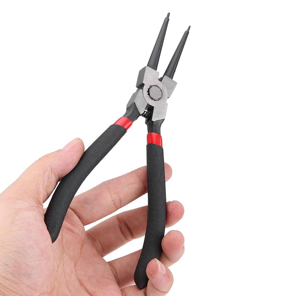 4Pcs 7inch Circlip Plier Internal External Bent Straight Snap Ring Circlip Pliers Tool