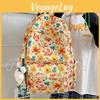 Cute Flower Crab Fox Bear Daisy Cartoon Printed Student Backpack Pendant With