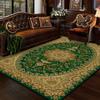 Retro Bohemian Persian Green Carpet for Living Room Comfortable Soft Non-slip Bedroom Rugs Classical Entrance Door Mat Washable