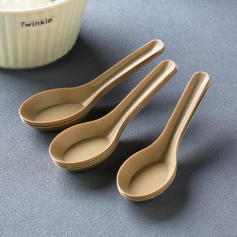Disposable Rice Husk Spoons, Individually Wrapped (50-count)