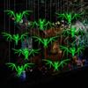 2D Flat Hanging Ornaments Fluorescent Luminous Decor New Bat Stickers  Theme Party