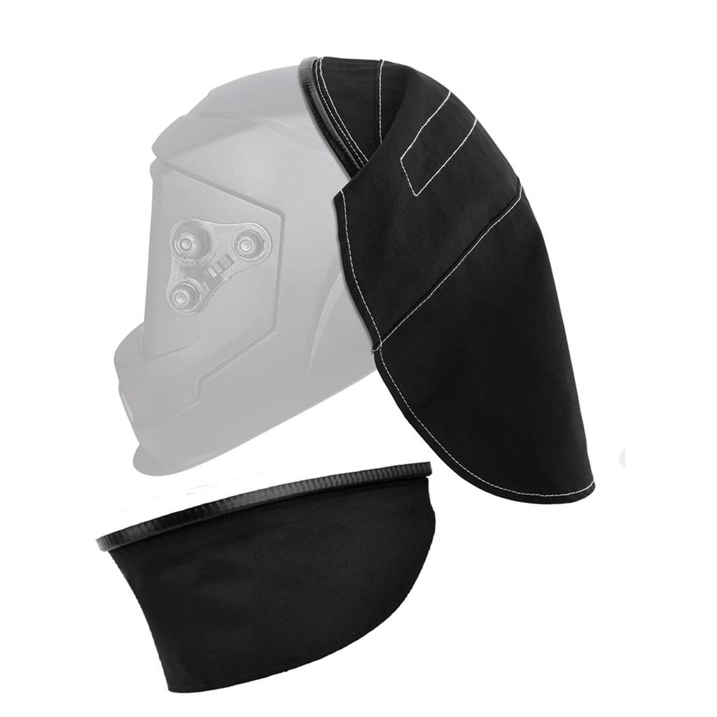 2026 New 2Pcs Welding Helmet Cover, Helmet Extended Cover with Presses Fit Seal for Neck Protection Fits Most Welding Helmets