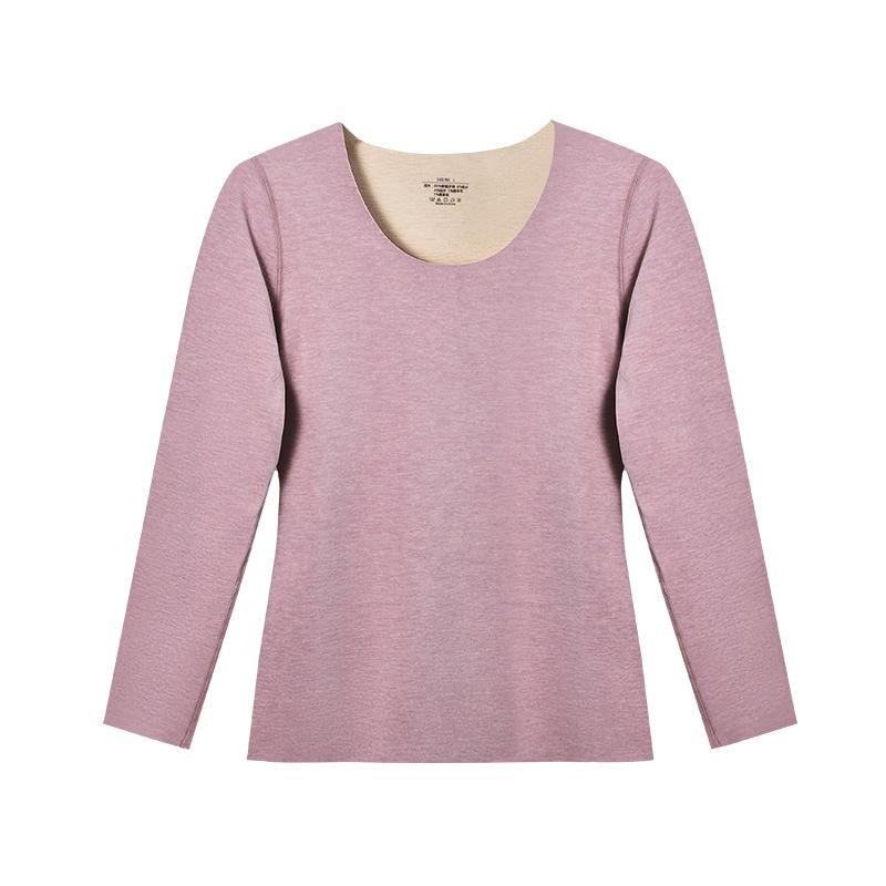 Nahtlose Thermounterwäsche für Damen: Dicke, plüschige Basisschicht für Herbst und Winter