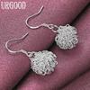 925 Sterling Silber Geflochtene Ohrringe Mode Hochzeitsschmuck