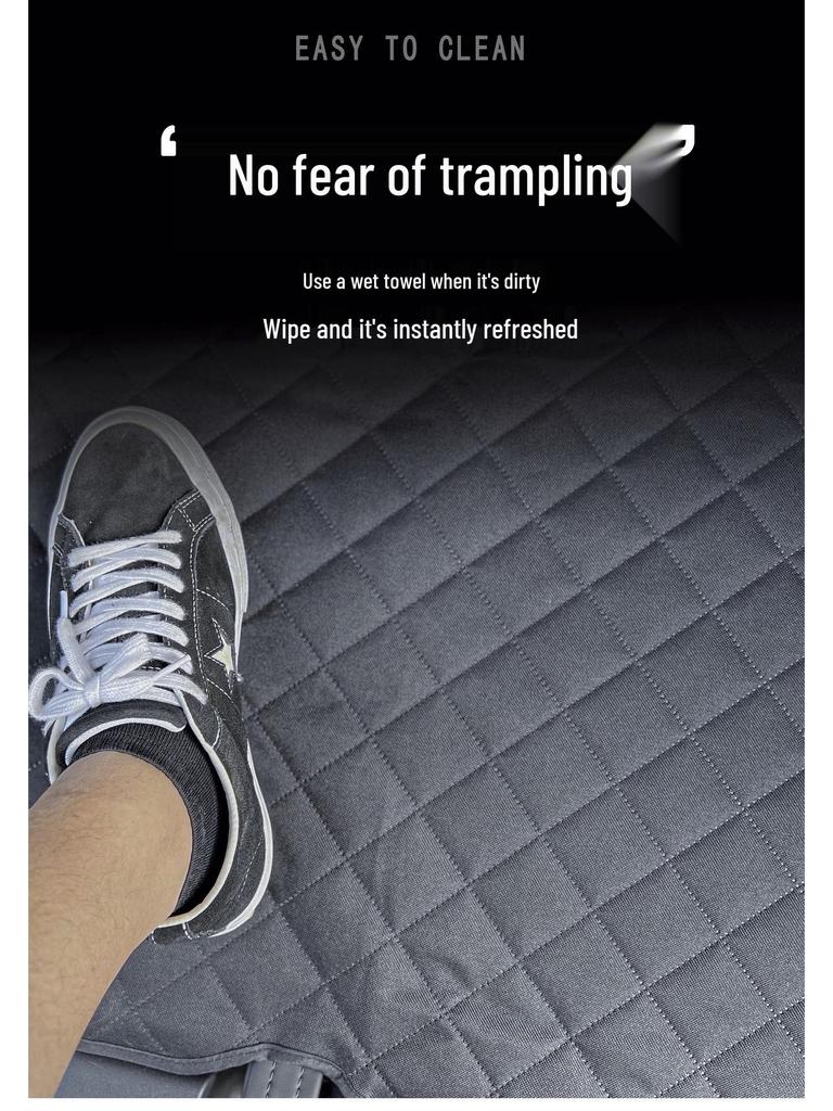 Seth Waterproof Trunk Mat for Tesla Model Y - Dirt-Resistant Black Oxford Cloth