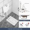 Compact Ceramic Squat Toilet with Flip Lid and Cover Plate