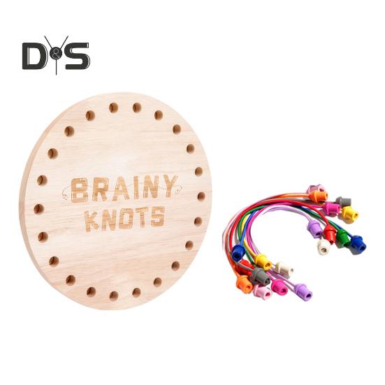 1 Set Kids Rope Untangling Game Twisted Rope Knots Challenge Board Game Logic Thinking Interactive Educational Elastic Rope Unhitching Toy