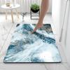 Nordic Style Marble Pattern Diatom Mud Bath Mat - Non-slip, Water-Absorbent, Quick-Drying, Wear-Resistant Foot Mat