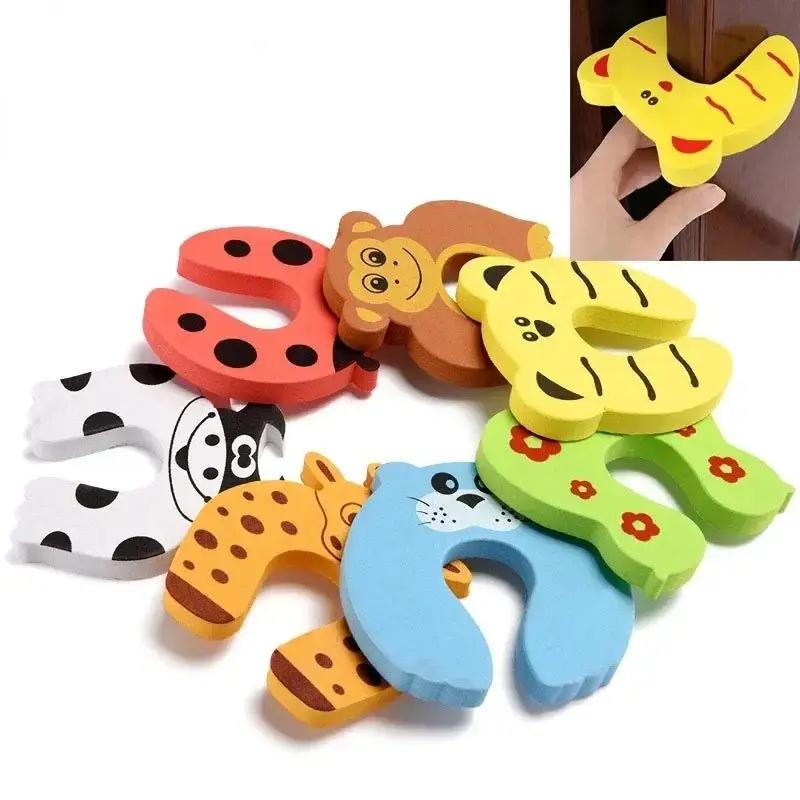 3pcs Cartoon Baby Safety Door Stopper for Newborn Furniture Protection Anti-pinch Hand Cute Animal Care Child Lock Finger Protector