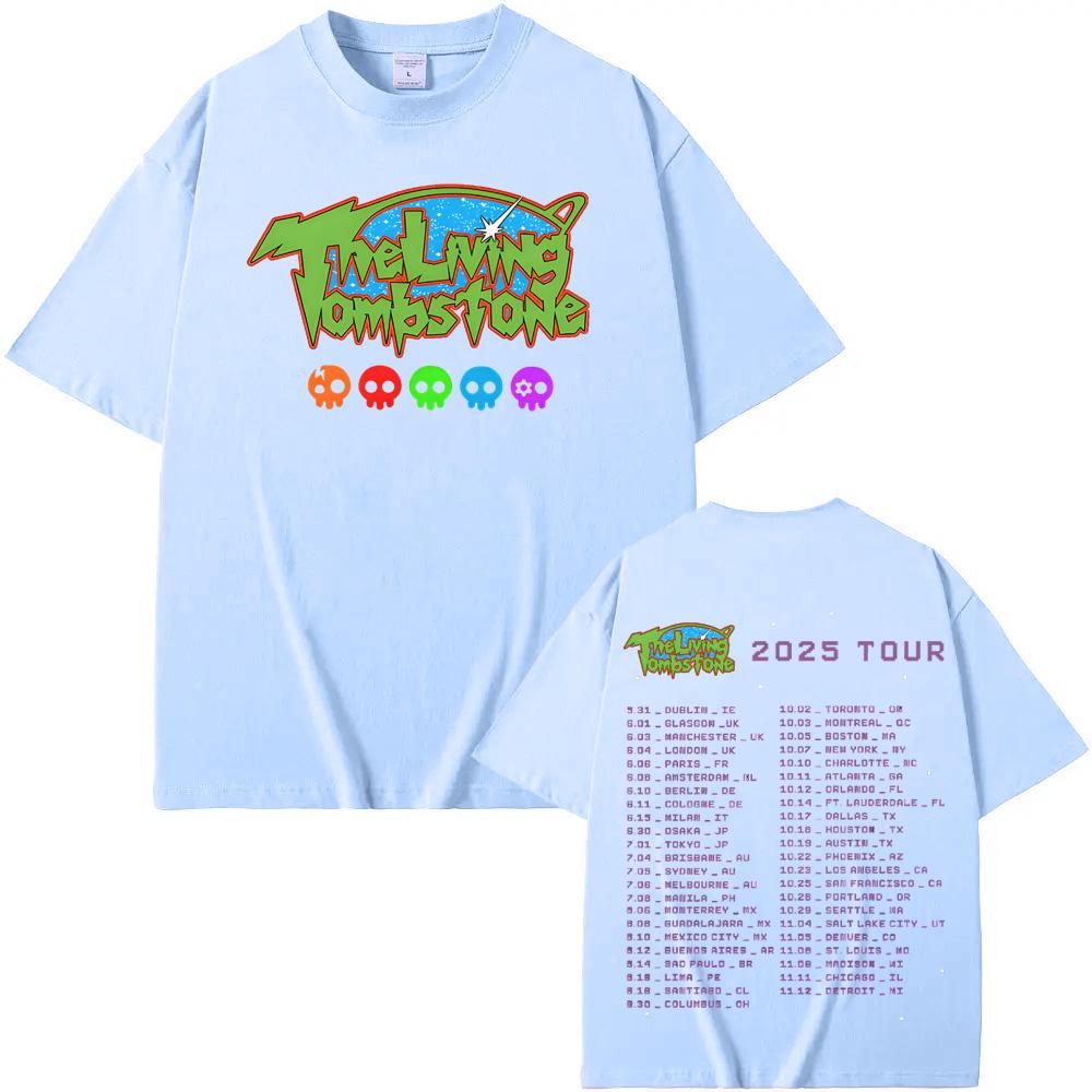 living tombstone T Shirt Street Hip-hop Rapper Short Sleeve O-neck Tees Top Summer 100%Cotton Tshirt Sudaderas ComfortableTees