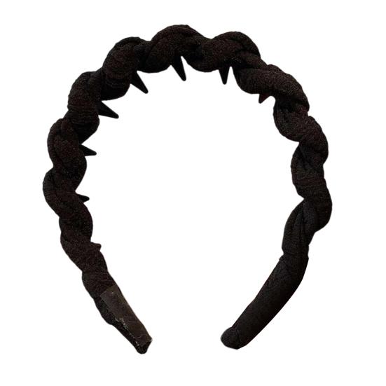 Kvinner Hårbøyle Twist Design Sklisikre Tenner Elastisk Hodebånd Lett Komfortabelt Stoff Hodebånd Hårtilbehør
