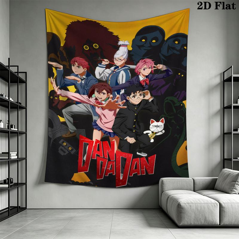 Dandadan ANIME Arazzo da Parete Appeso Estetico Coperta in Tessuto Stampato Arazzi Decorativi per Camera da Letto Soggiorno Arredamento per la Casa